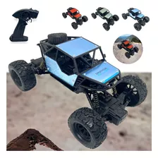 Camionete Off-road Carro Controle Remoto Recarregável 4x4 Cor Azul