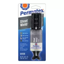 Permatex Stell Weld Epoxy Titanium 25 Ml - Solda Aço E Metal