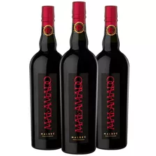 Vino Malamado Malbec Familia Zuccardi Tinto Pack X3 Botellas