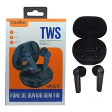 Fone De Ouvido Sem Fio Wireles Bluetooth 5.1tws Preto Anatel Cor Da Luz Preto Cor Preto