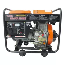 Gerador De Energia Diesel Bivolt 10hp 418cc 6,0kva Vulcan