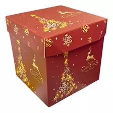 3 Cajas Para Regalo Con Diseño De Merry Christmas Y Renos
