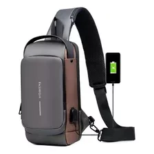 Morral Cruzado Impermeable Con Clave De Seguridad *usb Carga