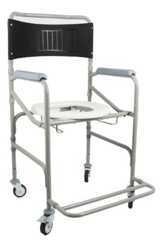 Cadeira De Roda De Banho Dobravel Em Aço D40 - Dellamed