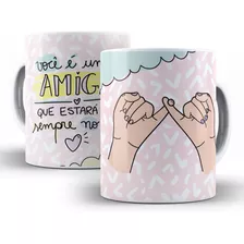 Caneca De Porcelana Melhores Amigas Do Coração - Oferta!!!