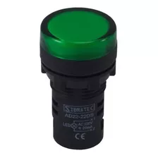 Sinalizador Led Verde Monobloco 127/220v 22mm Bivolt 