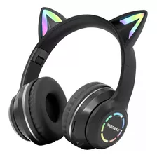 Audifonos Orejas De Gato Bluetooth 5.3 Led Regalo Para Niños