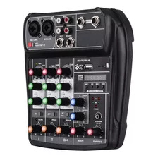 Mezclador De Audio Compacto Ai-4 Para Consola Mp3 Bt