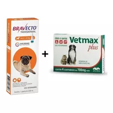 Bravecto Transdermal Cães 4,5 A 10 Kg + Vetmax C/4 Comprimid