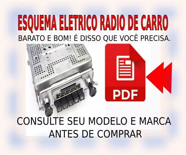 Esquema Eletrico Radio De Carro -consulte Sua Marca E Modelo