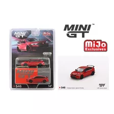 Mini Gt Honda Civic Type R Rallye Red 2023 / Advan Gt W #546 Color Rojo