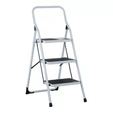 Escalera Plegable 3 Pasos Acero Capacidad 150kg Pretul 24120