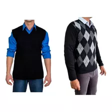 Kit Blusa Masculina Lã + Colete Masculino Lã Frio Inverno 