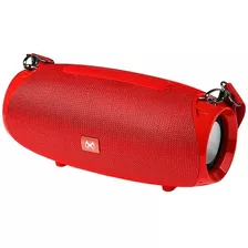 Speaker Mox 20w C/ Bluetooth Rádio Fm E Auxiliar Vermelho