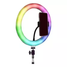 Ring Light Iluminador 26cm Luz Led Foto Make Blogueiro Rgb