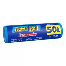 Saco Para Lixo 50l Dover Roll Economia 30 Unidades