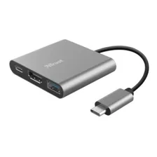 Adaptador Usb, Tipo C Y Hdmi, Dalyx 3-1 Trust