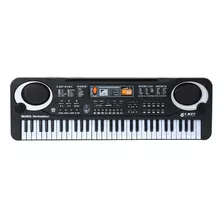 Conselho Chave Teclado Eletrônico Preto Digital Música 61 Ch