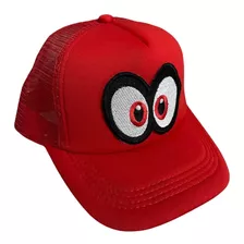 Gorras Parche Bordado Super Mario Bros Odyssey Ojos 