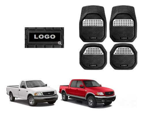 Foto de Tapetes 4pz Bandeja 3d Logo Ford F-250 1997 - 2002 2003 2004