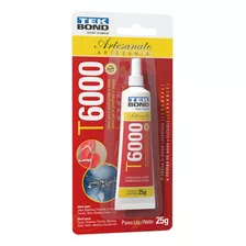 Cola Super Adesiva Tek Bond T6000 Para Artesanato 25g Cor Transparente