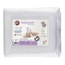 Colchonete Para Moisés Baby Fibrasca Lavável Com Capa Cor Branco