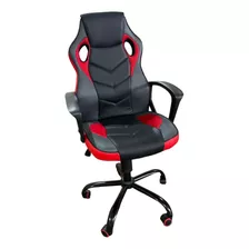 Silla Gamer Oficina Blanco Con Negro