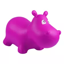 Caballo Saltarín Inflable - Hipopotamo Fucsia