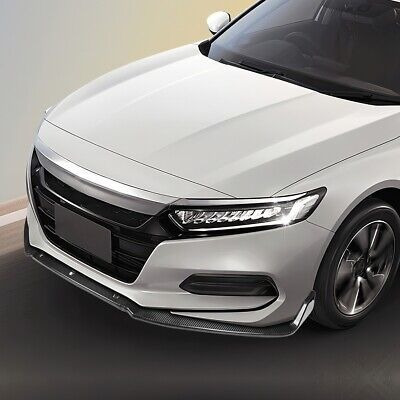 For 2018-2022 Honda Accord Sedan 3pcs Front Bumper Lip Spo Foto 5