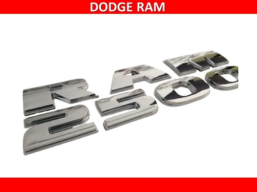 Par De Emblemas Para Dodge Ram  2500 Cromado Foto 4