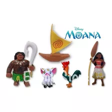 Kit Desenho Moana 5 Personagens Disney Chefe Tui Maui Heihei