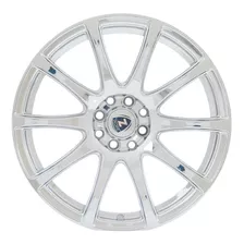 Jogo De Roda De Liga Leve Zuma Wheels Aro 15 1010 Hch 8furos Cor Cromo Ecológico