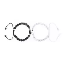 Pulsera Para Compartir Ying-yang Ajustables