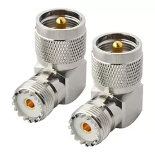 Uhf Pl259 Male To Pl259 Female Right Angle 90 Degree Adapter