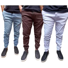 Kit 3 Calça Jogger Masculina Disponivel A Pronta Entrega 