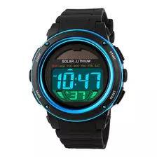 Skmei Solar Powered Digital Hombres Mujeres Sprots Reloj Dia