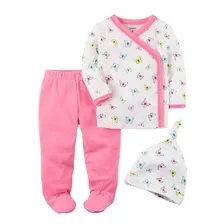 Set 3 Piezas Carters Batita Pantalon Gorrito 6m Y 9 M