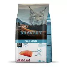 Bravery Gato Adulto Salmón 2 Kg