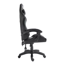 Silla Gamer Empoli Thunder Rgb Negra Ergonómica Color Negro