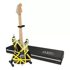 Mini Guitarra Evh Black & Yellow - Axe Heaven