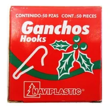 Ganchos Para Colgar Esferas Y Adornos Navideños 50 Pzas