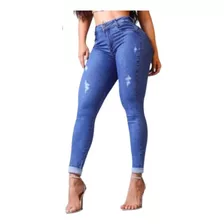 Calça Miller Jeans Destroyed Com Dobra