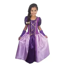 Fantasia Infantil Vestido Rapunzel Luxo - Brink Model