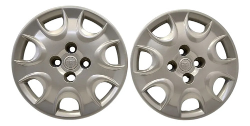 Par Calota Aro 14 Fiat Palio Weenkend 3 08/12 Mp5114 - Fiat - Código 180368344177