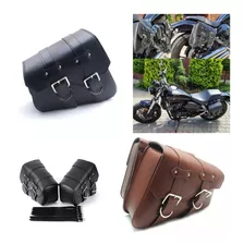 Par De Alforjas Laterales Para Moto Ajustables Tipo Chopper 