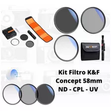 Kit Filtros K&f Concept 58mm