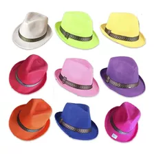 Combo X 10 Sombreros Tangueros Fluor Cotillón