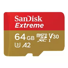 Tarjeta De Memoria Sandisk Sdsqxa2-064g-gn6ma Extreme Con Adaptador Sd 64gb