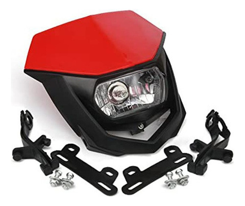 Carcasa Roja Y Negra 12v 35w Faro Yamaha Yz Xt Wr Ttr 125 Foto 5