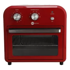 Forno E Fritadeira Sem Óleo Fun Kitchen 10l Vermelha - 127v